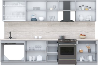 Кухонный гарнитур Интерлиния Мила Пластик 3.2 А