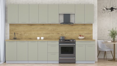 Кухонный гарнитур Интерлиния Мила Пластик 3.2 А