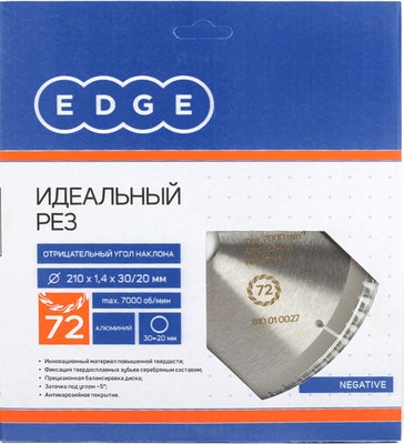 Пильный диск PATRIOT Edge 210x72x30/20 negative / 810010027