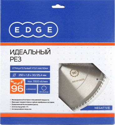 Пильный диск PATRIOT Edge 250х96х30/25.4 negative / 810010029