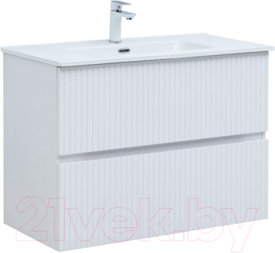 Тумба под умывальник Aquanet Джейн 90 Flat / 335425 - фото