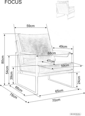 Кресло мягкое Signal Focus