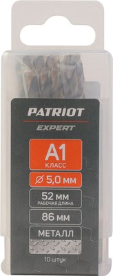 Набор сверл PATRIOT Expert Р6М5К5 5.0мм / 815010534