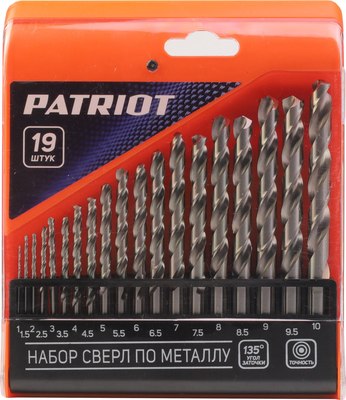 Набор сверл PATRIOT HSS №1 1.0-10.0мм / 815010544 - фото