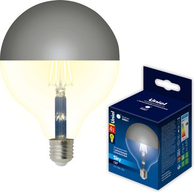 Лампа Uniel LED-G125-4W/4000K/E27/CL PLS02WH / UL-00011794