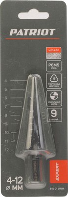Сверло PATRIOT 4-12мм Р6М5 / 815010704