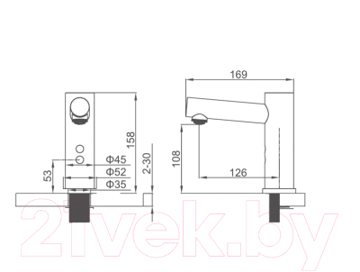 Смеситель Ledeme L1655D-1