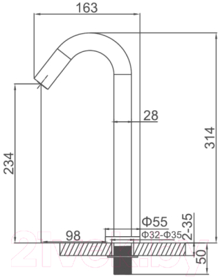 Смеситель Ledeme L1755-3