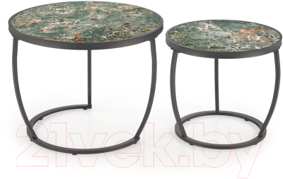 Комплект журнальных столиков Halmar Ines / V-CH-INES-LAW-ZIELONY