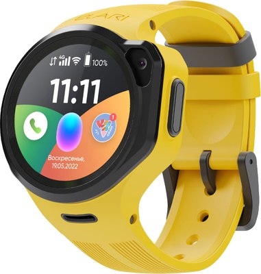Умные часы детские Elari KidPhone Маруся 4GR M / KP-4GR-M-YEL - фото