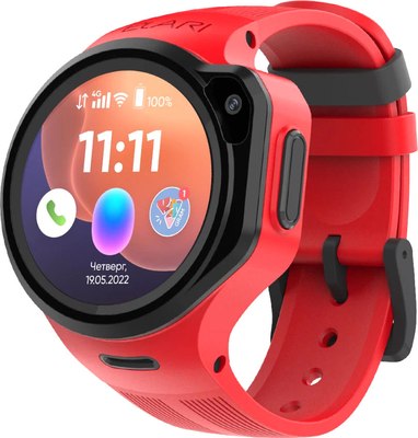 Умные часы детские Elari KidPhone Маруся 4GR M / KP-4GR-M-RED - фото