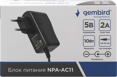Зарядное устройство сетевое Gembird NPA-AC11