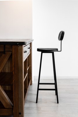 Стул барный Stal-Massiv SMH-S65 со спинкой