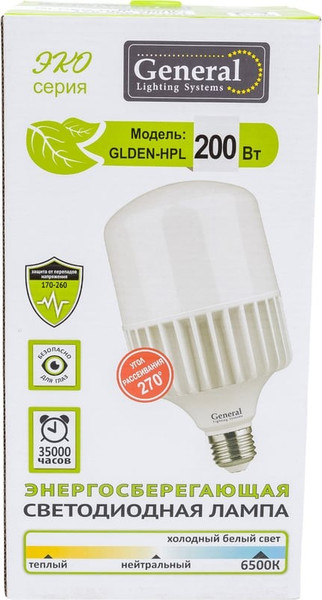 Лампа General Lighting GLDEN-HPL-200ВТ-230-E40-6500 / 661160