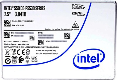 SSD диск Intel D5-P5530 Series 3.84TB (SSDPF2KX038XZN1) - фото