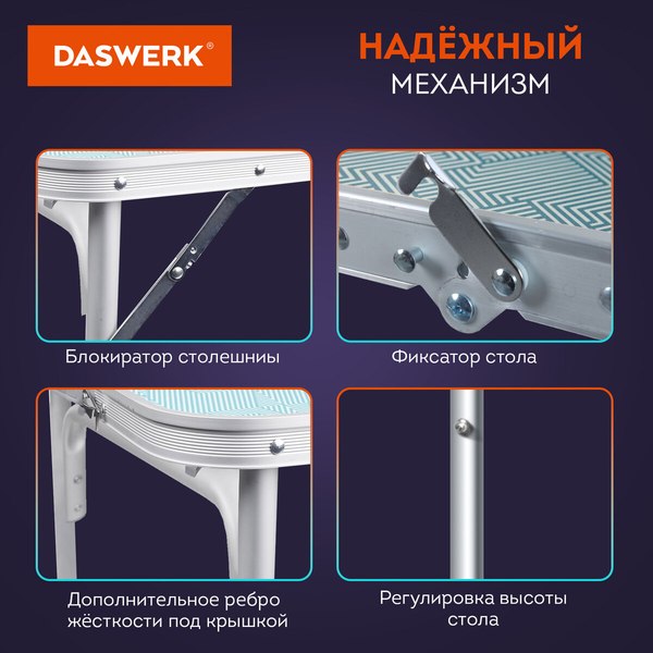 Комплект складной мебели Daswerk Стандарт 680045 (стол и 4 стула)