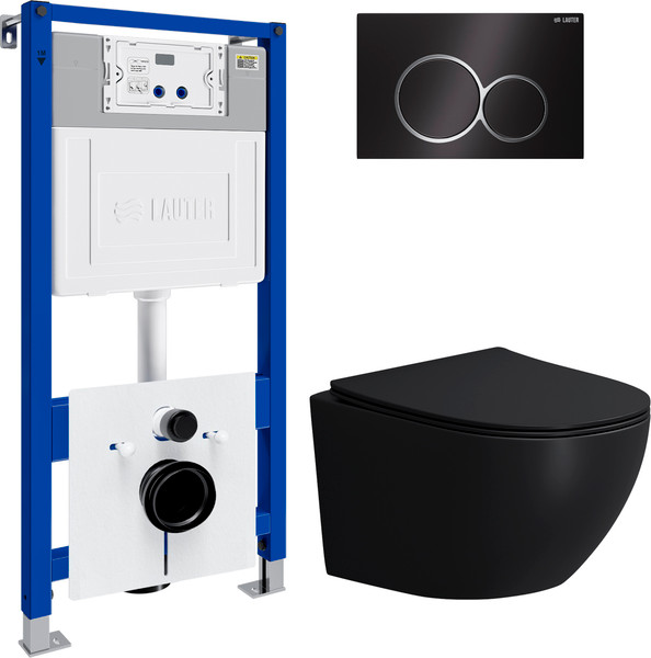 Унитаз подвесной с инсталляцией Lauter Sulzdorf + 21901001 - фото