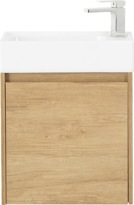 Тумба с умывальником BelBagno Kraft MINI-500/260-1A-SO-RNN-L + 7045-KL - фото