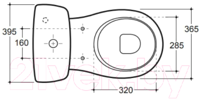 Унитаз напольный Керамин Фест МС Инкоэр