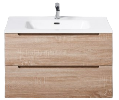 Тумба с умывальником BelBagno Etna-800-2C-SO-WO-P + LOV-800-LVB - фото