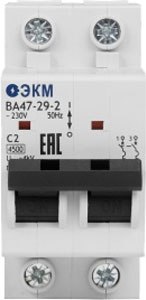 Выключатель автоматический ЭКМ ВА47-29-2D2-УХЛ3 4.5кА / 330562 - фото
