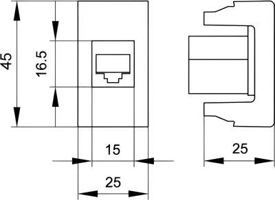 Розетка DKC Viva / 45238