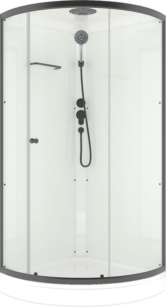 Душевая кабина Domani-Spa Simple 99 Black / DS01Sm99LWCl00.Gt-V1.2-Blac - фото