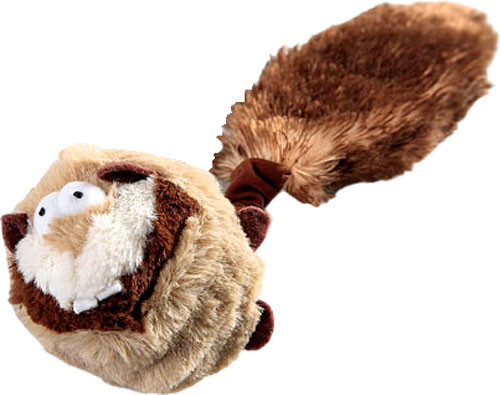 Игрушка для собак Gigwi Catch & Fetch Барсук с пищалками 75106 - фото