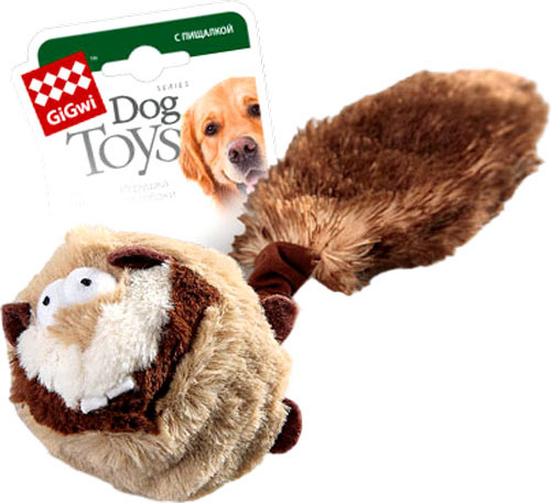 Игрушка для собак Gigwi Catch & Fetch Барсук с пищалками 75106