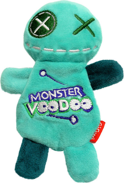 Игрушка для собак Gigwi Monster Vood Кукла-Вуду зеленая 85054 - фото