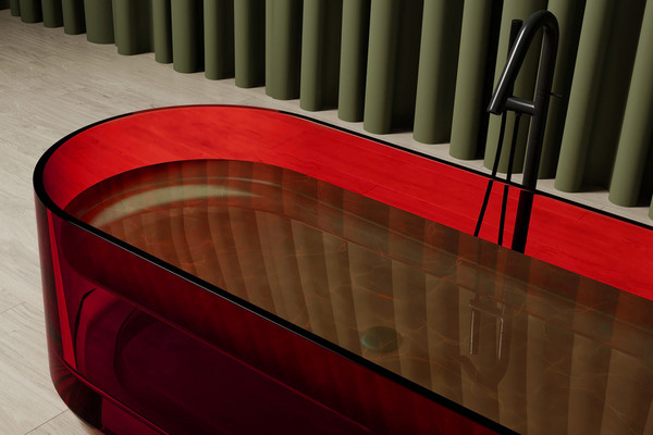 Ванна из полиэфирной смолы Abber Kristall AT9708 Rubin