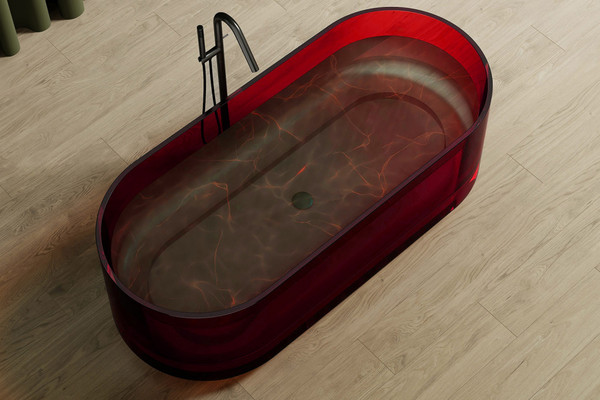 Ванна из полиэфирной смолы Abber Kristall AT9708 Rubin