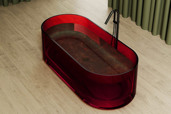 Ванна из полиэфирной смолы Abber Kristall AT9708 Rubin