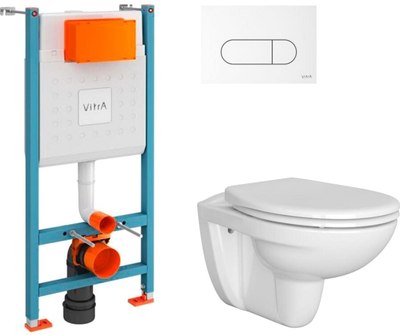 Унитаз подвесной с инсталляцией VitrA Normus / 9773B003-7207 - фото