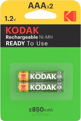 Комплект аккумуляторов Kodak AAA 2BP 850mAh - фото