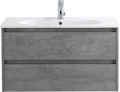 Тумба с умывальником BelBagno KRAFT-800-2C-SO-CG + LOV-800-LVB - фото