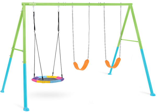 Качели Intex 44133 (зеленый/голубой) - фото