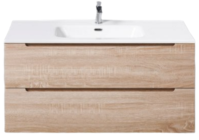 Тумба с умывальником BelBagno Etna-1000-2C-SO-WO-P + LOV-1000-LVB - фото