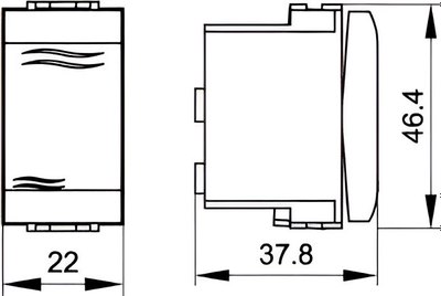 Выключатель DKC Brava / 76001B