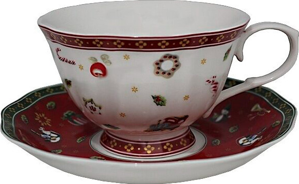 Чашка с блюдцем Lenardi Новый год 105-591 - фото