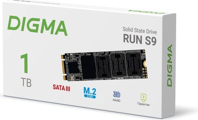 SSD диск Digma Run S9 M.2 2280 1TB DGSR1001TS93T