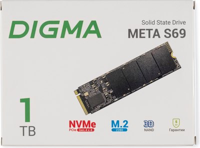 SSD диск Digma Meta S69 M.2 2280 1TB DGSM4001TS69T
