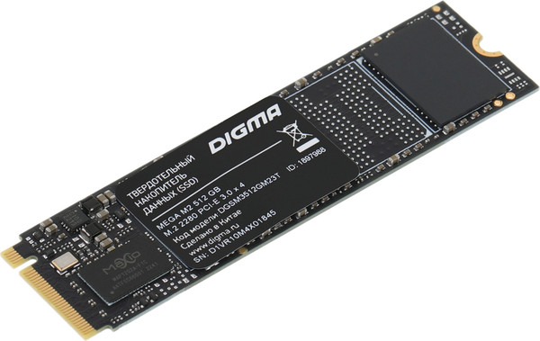 SSD диск Digma Mega M2 M.2 2280 512GB DGSM3512GM23T