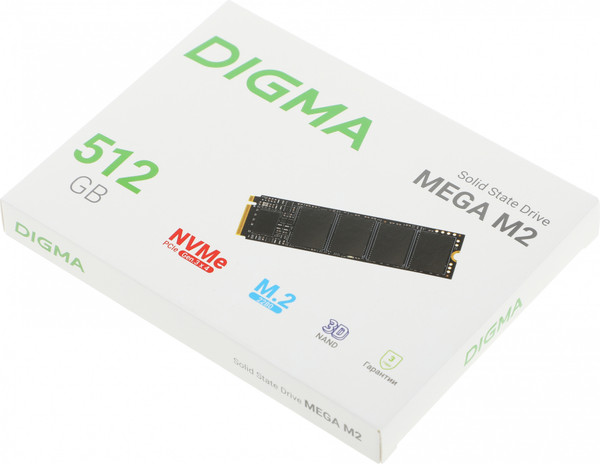 SSD диск Digma Mega M2 M.2 2280 512GB DGSM3512GM23T