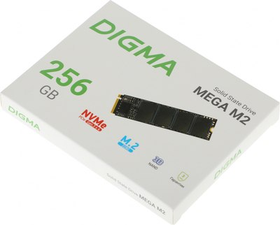 SSD диск Digma Mega M2 M.2 2280 256GB DGSM3256GM23T