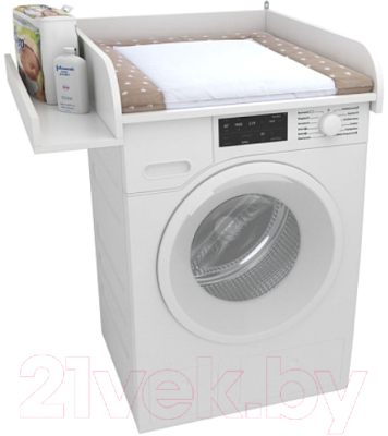 Рамка для пеленания Polini Kids Simple 610 с полкой / 0001847.9 (белый)