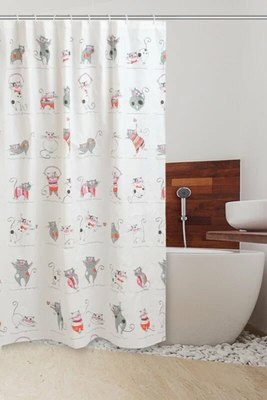 Шторка-занавеска для ванны VanStore Cats Peva 620-32