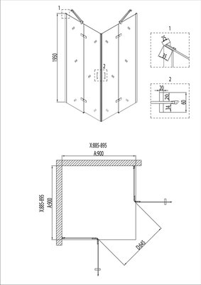 Душевой уголок Niagara NG-6613-08