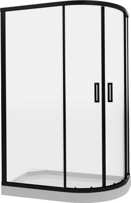 Душевой уголок Niagara NG-6821-08 120x80x195 (черный/прозрачное стекло) - фото