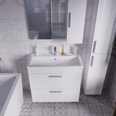 Шкаф с зеркалом для ванной Grossman НЕО-80 / 208024-1K